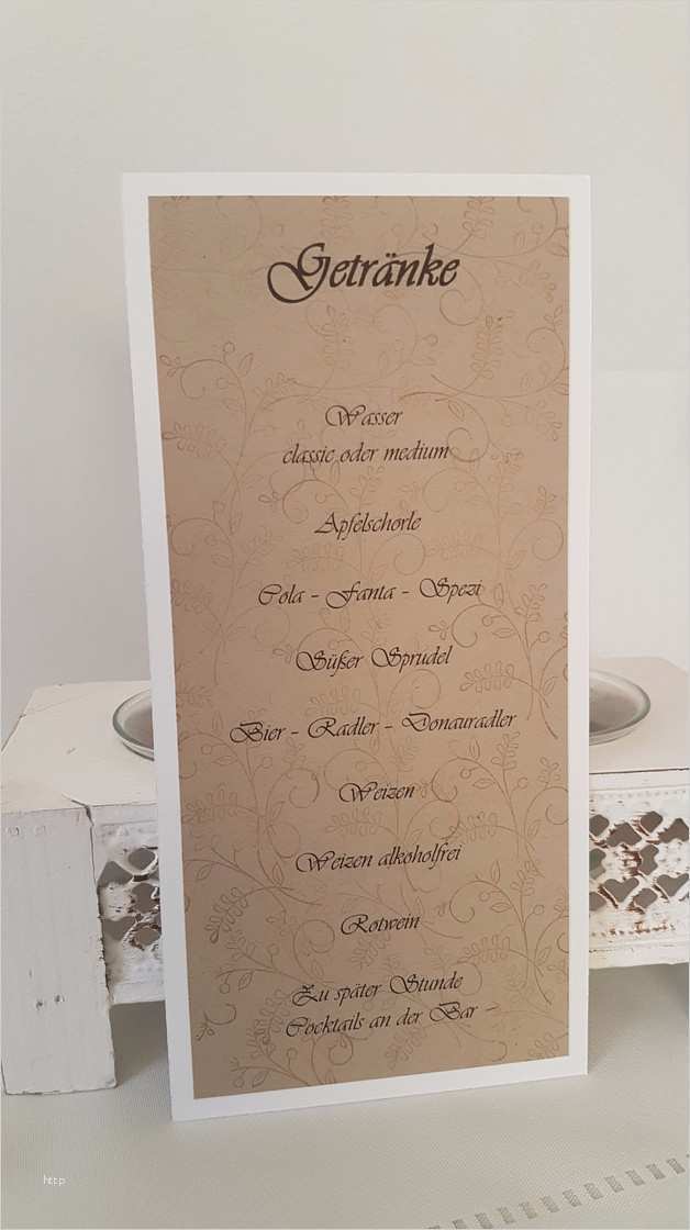 Getränkekarte Hochzeit Vorlage Word Einzigartig Einladungskarten Menü Getränkekarte Hochzeit Vintage