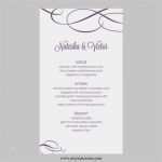 Getränkekarte Hochzeit Vorlage Word Erstaunlich Hochzeit Menü Karte Vorlage Kalligraphischen Polka Lila