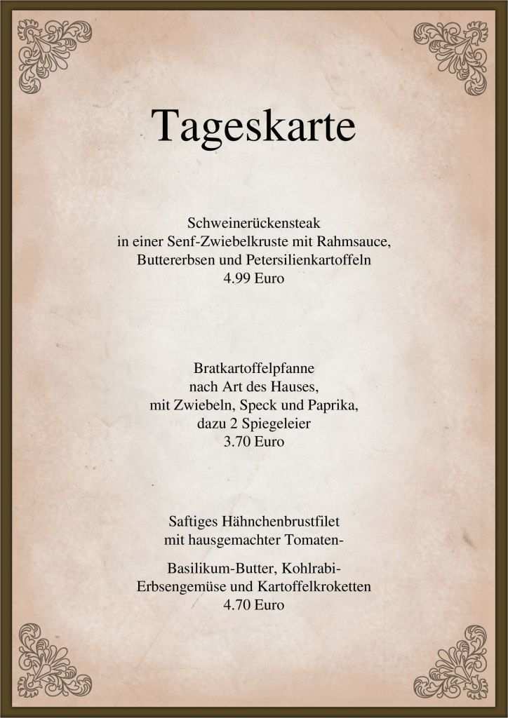 Getränkekarte Hochzeit Vorlage Word Luxus Zu Einem Guten Restaurant Gehört Auch Eine Besondere