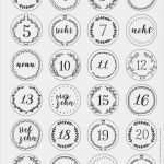 Gewinnspiel Lose Vorlage Best Of Die Schönsten Freebies Adventskalenderzahlen Zum