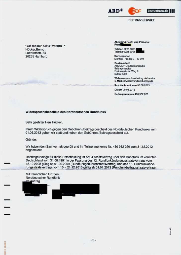 Gez Widerspruch Vorlage Großartig Gez Rundfunkbeitrag Widerspruch Und Widerstand Gegen Ard – Xua