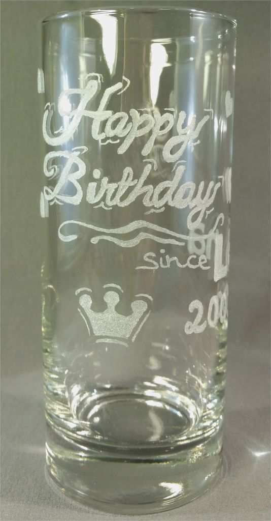 Glas Selbst Gravieren Vorlagen Genial Gravieren – Trinkglas – Geburtstagswünsche Diy Geschenke