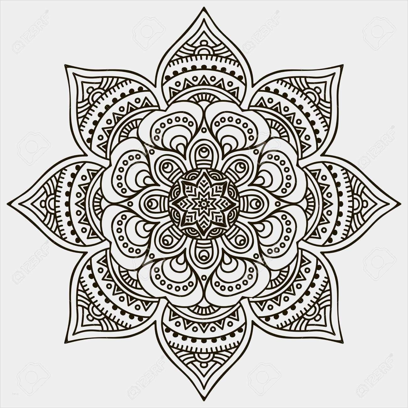 Gläser Bemalen Vorlagen Hübsch Mandala Round ornament Pattern Vintage Decorative