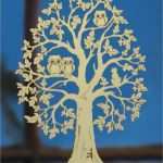 Glasgravur Vorlagen Einzigartig Deko Fensterbild „baum Mit Eulenfamilie” Handgefertigt