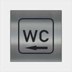 Glasgravur Vorlagen Zum Ausdrucken Cool Wc Hinweisschild Wc Schild Mit Richtungspfeil Links