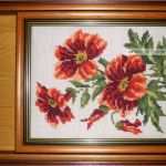 Gobelin Stickbilder Vorlagen Neu 3 Gerahmte Gobelin Stickbilder Blumenmotive