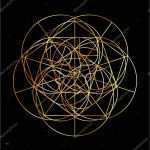 Goldener Schnitt Vorlage Großartig Fibonacci Spirale Der Heiligen Geometrie — Stockvektor