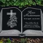 Grabstein Vorlage Wunderbar Grabstein Grabplatte Aus Granit Motiv Inschrift Gravur