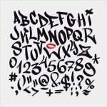 Graffiti Schrift Vorlagen Gut Graffiti Alphabet Vorlagen Vektorgrafiken Und