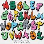 Graffiti Vorlagen Für Anfänger Genial Graffiti Schrift Buchstaben Az Kinderbilder Download
