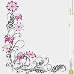 Grafik Vorlagen Kostenlos Erstaunlich Blom Ranka Blommor Rosa Färger Vektor Illustrationer