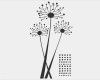 Grafik Vorlagen Kostenlos Fabelhaft Wandtattoo Abstrakte Pusteblume Mit Punkten