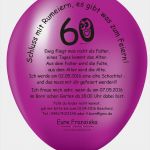 Gratis Vorlagen Einladung 60 Geburtstag Inspiration Individuelle Einladungskarten Zum 60 Mit Einladungsballons