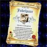 Gratulation Zur Goldenen Hochzeit Vorlage Gut Geschenk Goldene Hochzeit Urkunde Zum 50 Hochzeitstag