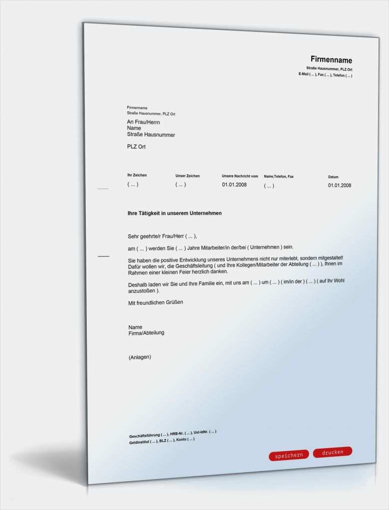 Gratulationsschreiben Gratulation Zum Firmenjubiläum Vorlage Hübsch Gratulation Langjähriger Mitarbeiter