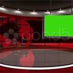 Greenscreen Vorlagen Download Wunderbar News Tv Studio Set 07 Virtual Green Screen Background
