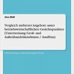 Groß Und Außenhandelskaufmann Bewerbung Vorlage Cool Vergleich Mehrerer Angebote Unter Betriebswirtschaftlichen