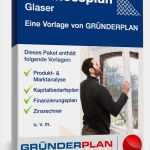 Gründungskonzept Vorlage Fabelhaft Businessplan Glaser • De Businessplan Download