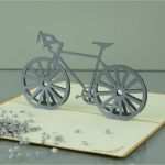 Gutschein Fahrrad Vorlage Erstaunlich 3 D Pop Up Grußkarte Geburtstag Geldgeschenk