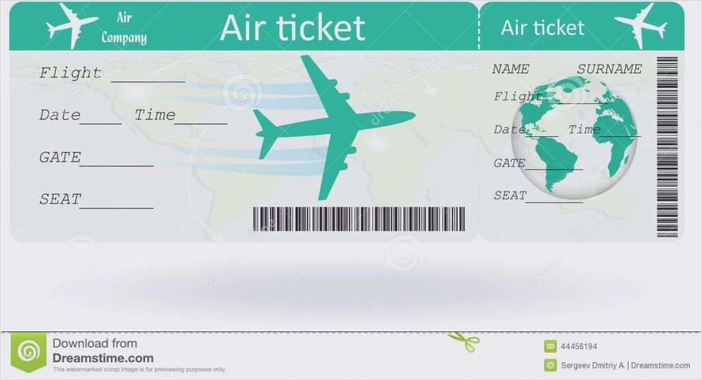 Gutschein Flugticket Vorlage Kostenlos Inspiration Flugticket Vorlage