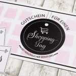 Gutschein Für Freundin Vorlage Schön Die Weihnachtsbloggerei Geschenkidee Für Shopping Queens