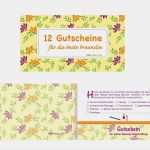 Gutschein Für Pflanzen Vorlage Elegant Gutscheinheft &quot; 12 Gutscheine Für Beste Freundin