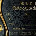 Gutschein Für Tattoo Vorlage Erstaunlich Mcn Tattoo
