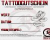Gutschein Für Tattoo Vorlage Erstaunlich Tattoo Gutschein Vorlage Prime Gutscheincode