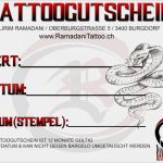 Gutschein Für Tattoo Vorlage Erstaunlich Tattoo Gutschein Vorlage Prime Gutscheincode
