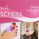 Gutschein Fußpflege Vorlage Kostenlos Fabelhaft Geschenkgutscheine Fußpflege