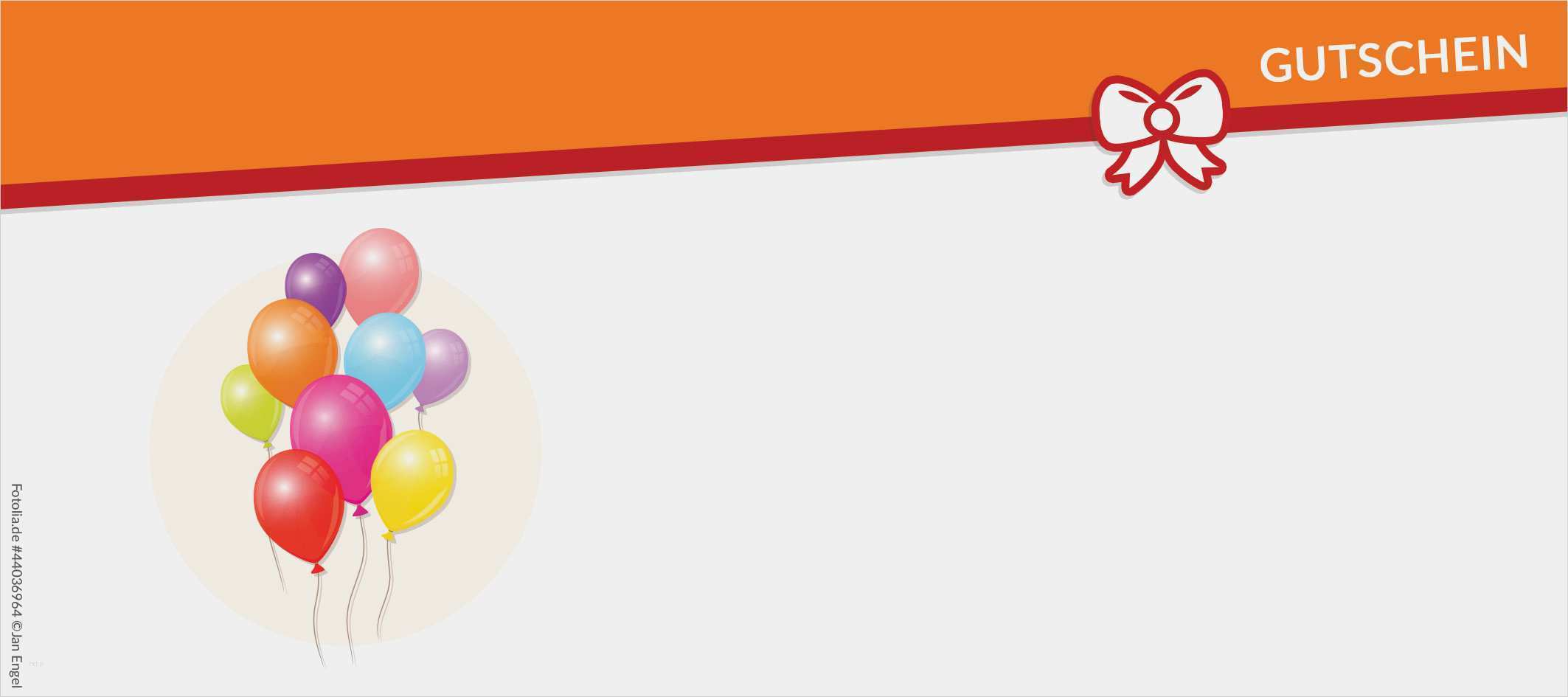 Gutschein Geburtstag Vorlage Erstaunlich Luftballons Gutschein Vorlagen Und Vordrucke Auf Gutscheine