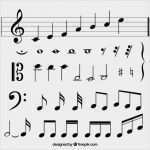 Gutschein Klavierunterricht Vorlage Einzigartig Variety Of Flat Musical Notes Vector