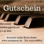 Gutschein Klavierunterricht Vorlage Erstaunlich Mainpiano