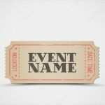 Gutschein Konzert Vorlage Cool Vektor Ticket Als Vorlage Für Ihre Veranstaltung