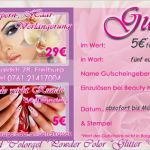 Gutschein Nagelstudio Vorlage Wunderbar Gutschein Für Nageldesign Zum Ausdrucken