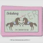 Gutschein Reiten Vorlage Wunderbar Kindergeburtstag Einladung Pferde