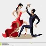 Gutschein Tanzkurs Vorlage Angenehm Junges Paar Tanzen Stock Abbildung Illustration Von