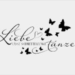 Gutschein Tanzkurs Vorlage Neu Wandtattoo Liebe Lässt Schmetterlinge Tanzen