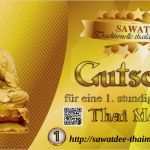 Gutschein Thai Massage Vorlage Schönste Gutscheine