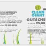 Gutschein Vorlage Autowäsche Angenehm Cleanofant Einkaufs Gutschein 25 Euro
