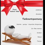 Gutschein Vorlage Entspannung Luxus Gutschein Verschenken Sie Entspannung Und Gelassenheit