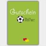 Gutschein Vorlage Fußball Beste Cooler Fußball Gutschein Blanko Für Ein Fußballspiel