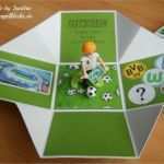 Gutschein Vorlage Fußball Genial Fußball Explosionsbox Stempeln Stanzen Und Basteln Mit