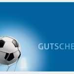 Gutschein Vorlage Fußball Luxus Biber Ticket Gutschein &quot;fußball&quot;