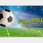 Gutschein Vorlage Fußball Schön Sp226 Multicolor Gutschein
