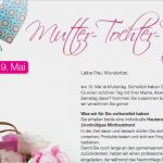 Gutschein Vorlage Fußpflege Kostenlos Großartig Mailing "mutter tochter Tag Beauty forum Germany