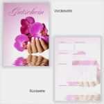 Gutschein Vorlage Fußpflege Schön Gutschein orchidee Nagelstudio Gp103