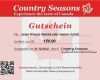 Gutschein Vorlage Musical Wunderbar Gutscheine Country Seasons