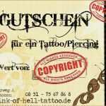 Gutschein Vorlage Piercing Schön Tattoo Vorlage Selber Machen Line Schöne Gutschein Ink