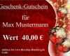 Gutschein Weihnachten Vorlage Kostenlos Schönste Gutschein Weihnacht 40